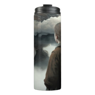 Bouteilles Isothermes Fille avec des nuages