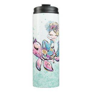 Bouteilles Isothermes *~* Fille Glam Mermaid Parties scintillant Mer