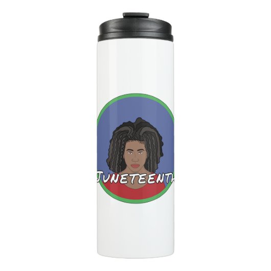 Bouteilles Isothermes Fille noire Juneteenth (Devant)
