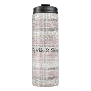 Bouteilles Isothermes Fille Pink Plaid Sparkle