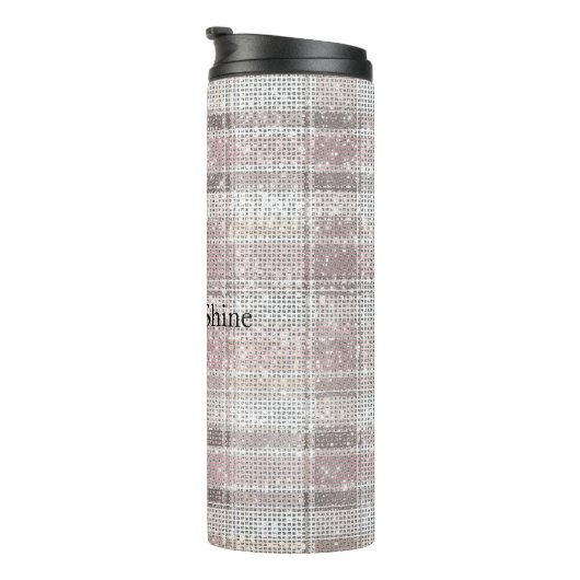 Bouteilles Isothermes Fille Pink Plaid Sparkle (Tourné sur la droite)