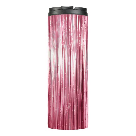 Bouteilles Isothermes Fille Pink Tinsel Stripes (Dos)