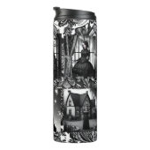 Bouteilles Isothermes Filles gothiques Éffrayantes noires et blanches (Tourné sur la droite)