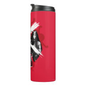 Bouteilles Isothermes Filles "guerrière féminine " de peloton du peloton (Tourné sur la droite)