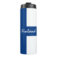 Finlande Travel Mug, Drapeau patriotique finlandai