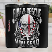 Bouteilles Isothermes Fire Rescue Skull Design