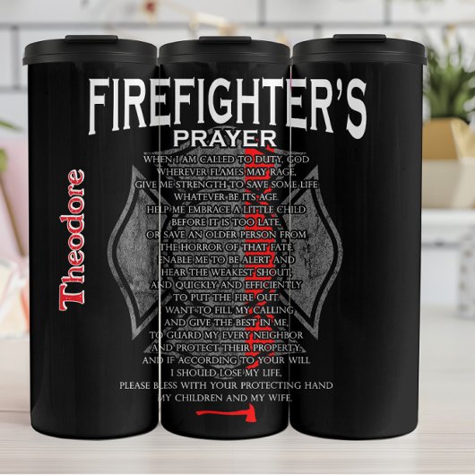 Bouteilles Isothermes Firefighter's Personal Prayer Tribute