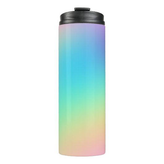 Bouteilles Isothermes Flacon doux et prismatique Pastel arc-en-ciel (Devant)