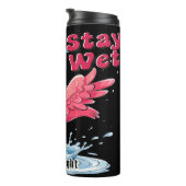 Bouteilles Isothermes Flamant rose avec lunettes Stay Wet (Tourné sur la droite)
