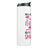 Bouteilles Isothermes Flamant rose d'équipe d'enseignants de 1re année (Tourné sur la gauche)