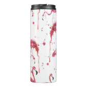 Bouteilles Isothermes Flamant rose motif aquarelle, design dynamique. (Dos)