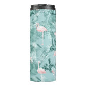 Bouteilles Isothermes Flamant rose Orchidée Tropical Motif Turquoise ID8 (Dos)