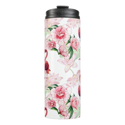 Bouteilles Isothermes Flamant rose rose : Élégance Motif sans couture (Devant)