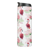 Bouteilles Isothermes Flamant rose rose : Élégance Motif sans couture (Tourné sur la droite)