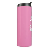 Bouteilles Isothermes Flamant rose rose et palme   (Tourné sur la gauche)