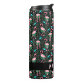 Bouteilles Isothermes Flamant rose Tropical mignon noir rose Motif perso (Tourné sur la gauche)