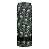 Bouteilles Isothermes Flamant rose Tropical mignon noir rose Motif perso (Dos)