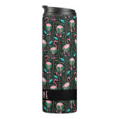 Bouteilles Isothermes Flamant rose Tropical mignon noir rose Motif perso (Tourné sur la droite)