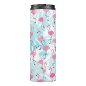 Bouteilles Isothermes Flamants gracieux et feuilles de monstère (Dos)