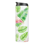 Bouteilles Isothermes Flamants roses et feuilles tropicaux (Tourné sur la droite)