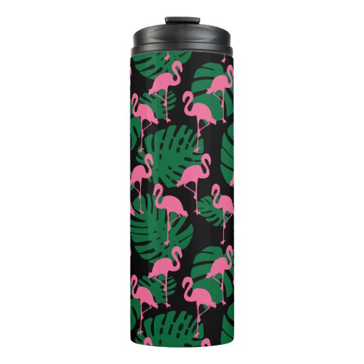 Bouteilles Isothermes Flamants roses Motifs de jungle (Devant)