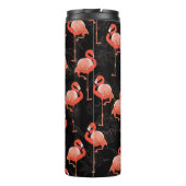 Bouteilles Isothermes Flamants roses Oiseaux : Textile Vintage (Dos)