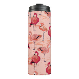 Bouteilles Isothermes Flamants roses roses : Motif Tropical sans couture