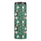 Bouteilles Isothermes Flamingo seamless pattern pink on green background (Dos)