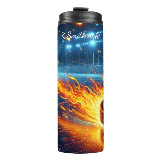 Bouteilles Isothermes Flamme Hockey Puck Objectif Explosion (Devant)