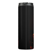 Bouteilles Isothermes Flammes brûlantes Noir personnalisable (Dos)