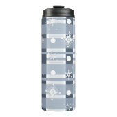 Bouteilles Isothermes Flammes de neige bleues de Noël (Devant)