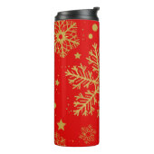 Bouteilles Isothermes Flèche dorée sur rouge (Tourné sur la gauche)