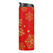 Bouteilles Isothermes Flèche dorée sur rouge (Tourné sur la droite)