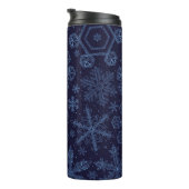 Bouteilles Isothermes Flèches bleues sur bleu (Tourné sur la droite)