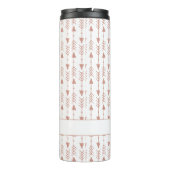 Bouteilles Isothermes Flèches Tribales Chic Rose Gold Foil | Ajouter Vot (Dos)