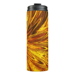 Bouteilles Isothermes Fleur Abstraite Tumbler Thermique