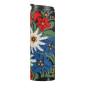 Bouteilles Isothermes Fleur alpine suisse Edelweiss (Tourné sur la droite)