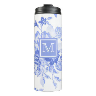 Bouteilles Isothermes Fleur aquarelle bleue Tumblr isotherme
