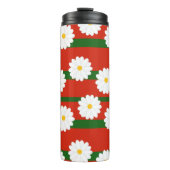 Bouteilles Isothermes Fleur blanche Fleur rouge Joyeux Noël (Devant)