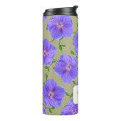 Bouteilles Isothermes Fleur bleue de jardin botanique tout nom (Tourné sur la gauche)