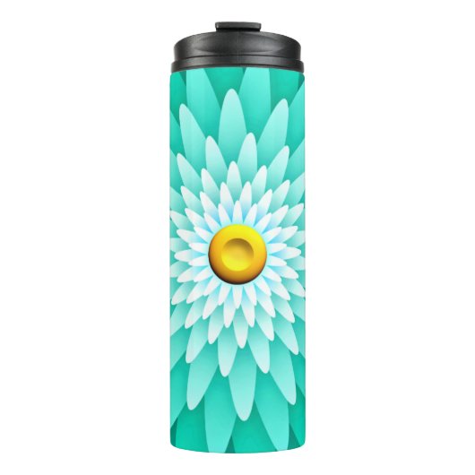 Bouteilles Isothermes Fleur bleue Mandala-68566 (Devant)