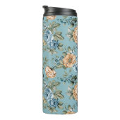 Bouteilles Isothermes Fleur botanique d'aquarelle sans couleur (Tourné sur la droite)