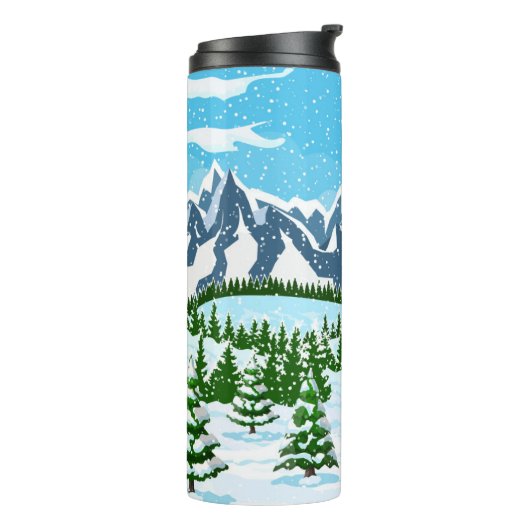 Bouteilles Isothermes Fleur Bunch Avec Backgr D'Impression Numérique Col (Tourné sur la gauche)