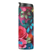 Bouteilles Isothermes Fleur colorée (Tourné sur la droite)