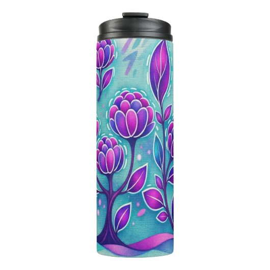 Bouteilles Isothermes Fleur d'Améthyste (Devant)