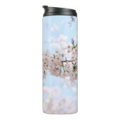 Bouteilles Isothermes Fleur de cerisier blanc sous ciel bleu clair en m (Tourné sur la droite)