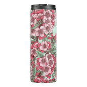 Bouteilles Isothermes Fleur de cerisier rose et menthe (Dos)