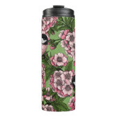 Bouteilles Isothermes Fleur de cerisiers et poulets verts (Devant)