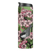 Bouteilles Isothermes Fleur de cerisiers et poulets verts (Tourné sur la droite)