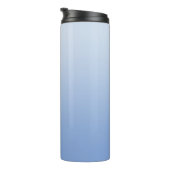 Bouteilles Isothermes Fleur de Cornouailles Bleue Gradient Élégante Sign (Tourné sur la droite)